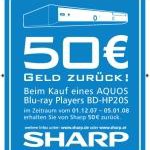 Sharp lässt mit Cashback-Aktion für Blu-ray-Player Kassen klingen