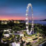 Das Formel Eins-Nachtrennen aus 165 Metern Höhe