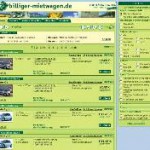 Neue Buchungsmaschine von billiger-mietwagen.de