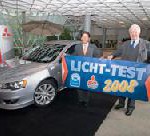 Mitsubishi Lancer Hauptpreis beim „Licht-Test 2008“