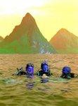 Ab ins Wasser – zum Tauchen auf St. Lucia