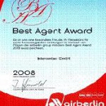 Best Agent Award für Intercontact