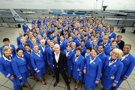 KLM introduces new ladies…with a touch of orange