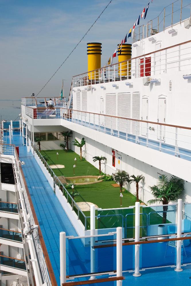 Gepflegt Golfen an Bord von Costa Kreuzfahrtschiffen