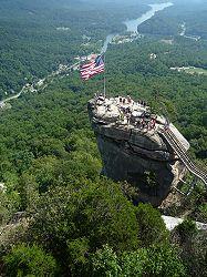 USA-Reisen: Chimney Rock State Park in North Carolina