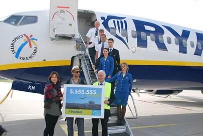 Ryanair feiert Meilenstein am Airport Lübeck
