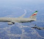 Boeing KC-767 Tanker Offloads Fuel to F-15E