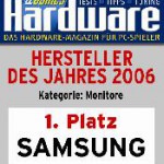 Ausgezeichnet von PC Games Hardware: Samsung in der Kategorie Monitore zum “Hersteller des Jahres” gekürt