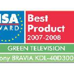 Europas umweltfreundlichstes TV 2007-2008: Energiesparender Sony BRAVIA LCD-Fernseher gewinnt EISA Award