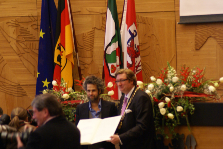 Christoph Schlingensief, Käutnerpreis-Verleihung in Düsseldorf am 2. März 2010