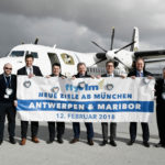 Premierenflüge von VLM Airlines von München nach Antwerpen und Maribor