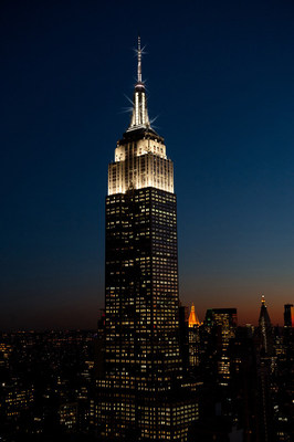 Spitze des Empire State Buildings glitzert von nun an zu jeder vollen Stunde